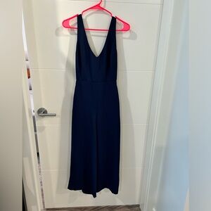 Aritzia Wilfred Ecoulement Jumpsuit Size 2 NAVY BLUE